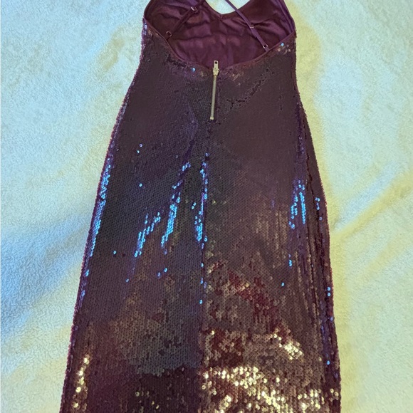 HOLIDAY NYE PARTY DRESS 
SPARKLE SEQUIN OPEN-BACK BODYCON size S - Picture 6 of 8